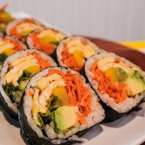 VEGETABLE KIMBAP.