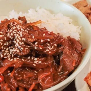 BEEF JAPCHAE CUPBAP LUNCH SPECIAL